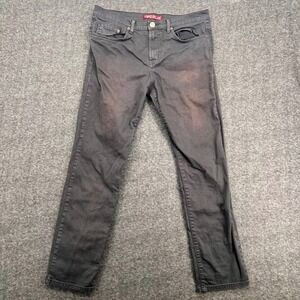 Neo Blue Los Angeles Mens Slim‎ Straight Jeans Charcoal Gray Size 34 Streetwear